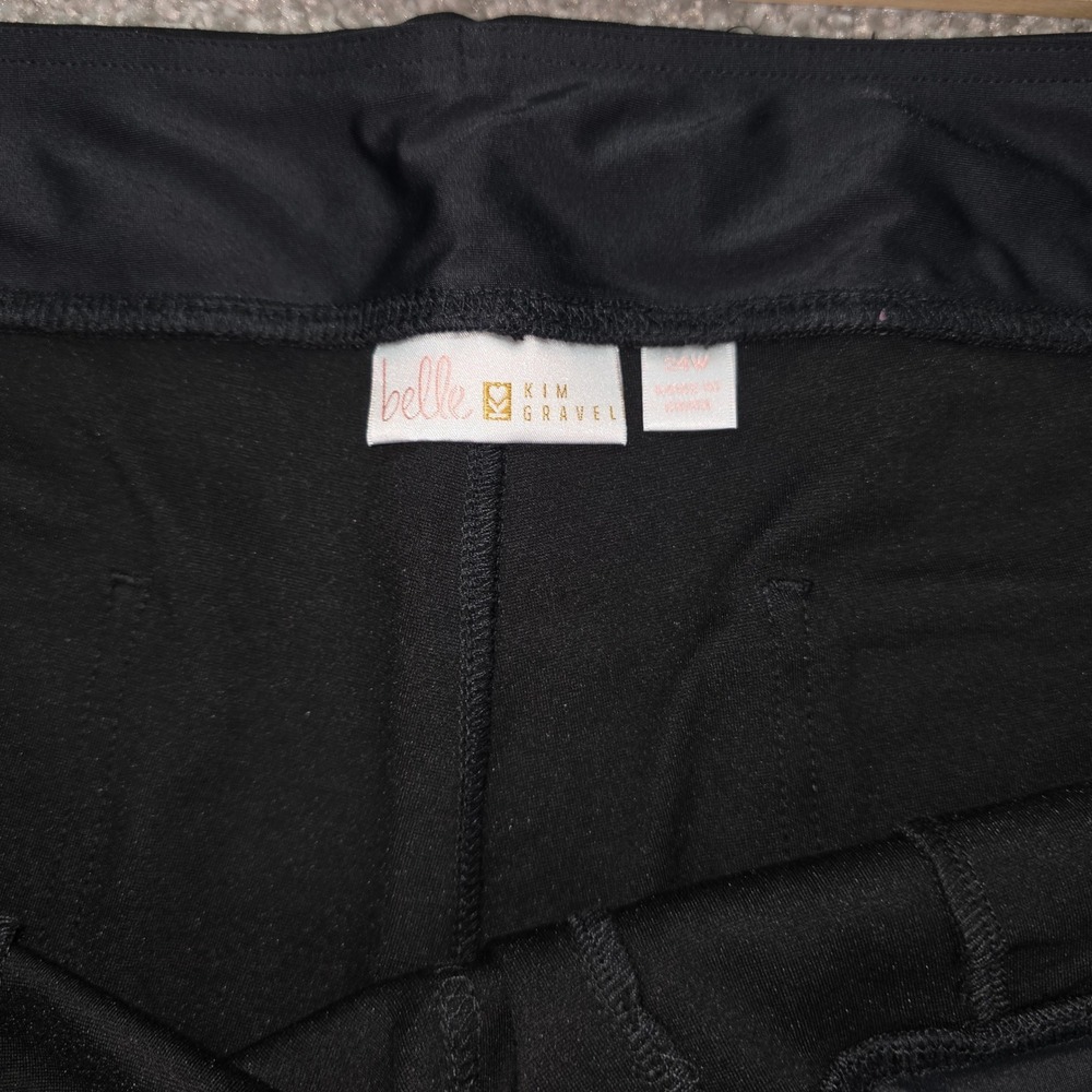 New Belle by Kim Gravel Primabelle Black Pull On Pants Plus 24W A555483 - Picture 2 of 9